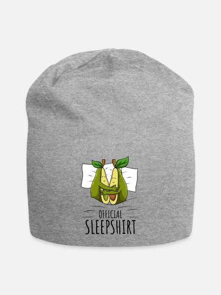 Avocado - Jersey-Beanie - Grau meliert