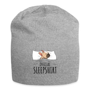 French Bulldog - Jersey Beanie - heather grey - Front