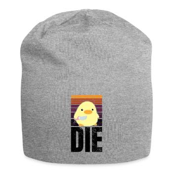 LE Canard Die Die avec Couteau Canard Avec Couteau Mème - Bonnet en jersey - gris chiné - Devant