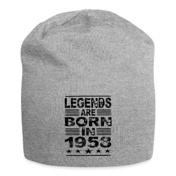 Les légendes naissent en 1958 - Bonnet en jersey - gris chiné - Devant