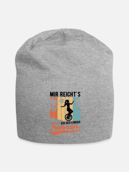 Mir reicht's Ich geh Einrad fahren Einradfahrer - Jersey-Beanie - Grau meliert