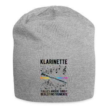 Klarinette Alles andere sind Begleitinstrumente - Jersey-Beanie - Grau meliert - Vorne