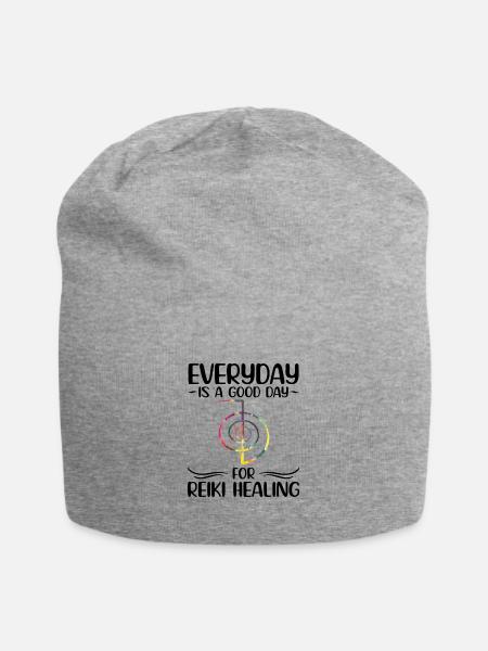 Reiki - Jersey Beanie - heather grey
