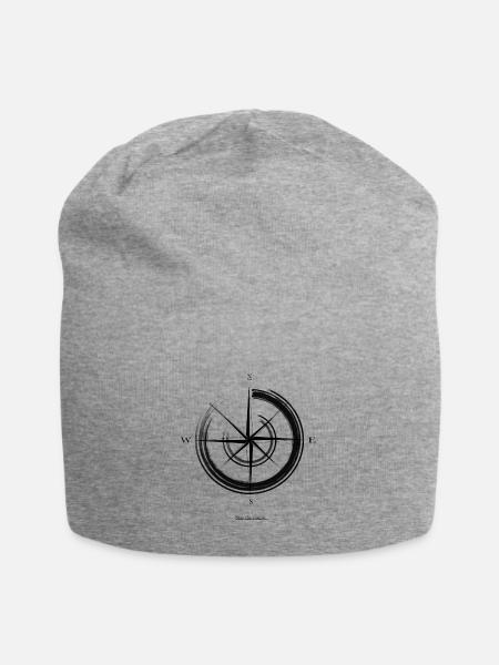 Kompas - Jersey-Beanie - Grau meliert