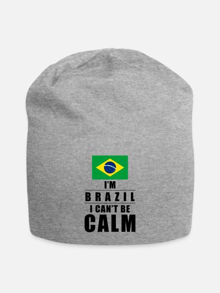 Brasilianer Spruch - Jersey-Beanie - Grau meliert
