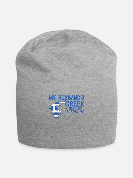 Femme Grèce Grec Grec - Bonnet en jersey - gris chiné