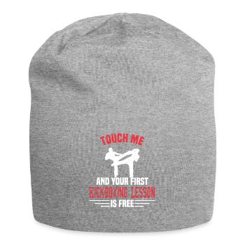 Kickboxing Kickboxer Martial Arts Boxer Sparring - Jersey-Beanie - Grau meliert - Vorne