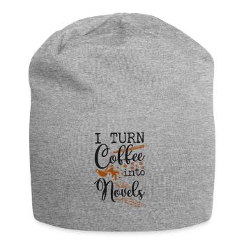 Writing Coffee Novel Writer & - Jersey-Beanie - Grau meliert - Vorne