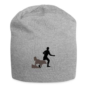 Dressage de chien Éducation canine Cadeau d’école de chien - Bonnet en jersey - gris chiné - Devant