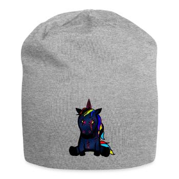 Horreur Mythique Animal Licorne Fantasy Mythe - Bonnet en jersey - gris chiné - Devant