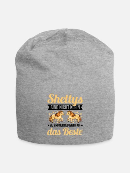 Shettys sind nicht klein Reduziert auf das Beste - Jersey-Beanie - Grau meliert