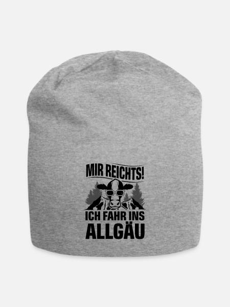 Allgäu - Jersey-Beanie - Grau meliert