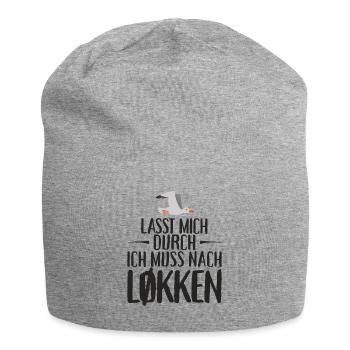 Lasst mich durch nach Løkken Loekken Möwe - Jersey-Beanie - Grau meliert - Vorne