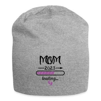 Mom 2023 Loading Pregnancy Announcement Mother - Jersey Beanie - heather grey - Front