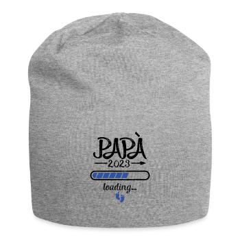 Papa 2023 Loading Schwangerschaft Vater Geburt - Jersey-Beanie - Grau meliert - Vorne