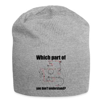 Aresti Symbol Aerobatic Pilot Flight Maneuvers - Jersey Beanie - heather grey - Front