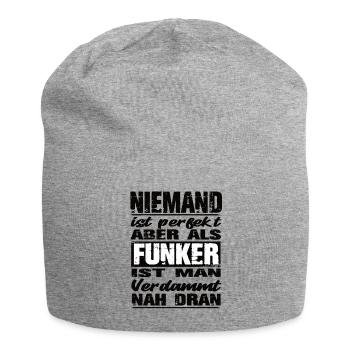 Funker - Jersey-Beanie - Grau meliert - Vorne