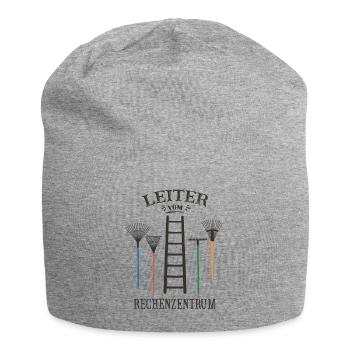 Leiter vom Rechenzentrum - Jersey-Beanie - Grau meliert - Vorne