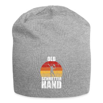 Old Schmetterhand Tennis Lustiger Spruch Sport - Jersey-Beanie - Grau meliert - Vorne