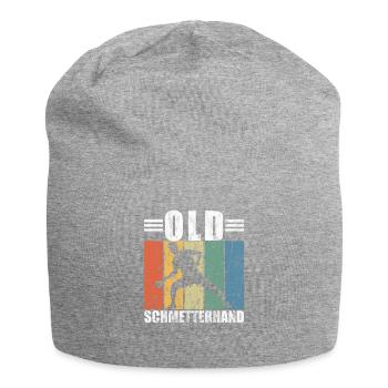 Old Schmetterhand Tischtennis Lustige Spruch Sport - Jersey-Beanie - Grau meliert - Vorne