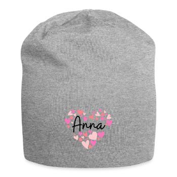 I love Anna - Jersey Beanie - heather grey - Front