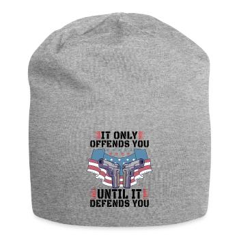 Gun Rights Gun Lover 2nd Amendment Gun Owner Gift - Jersey Beanie - heather grey - Front