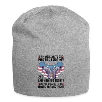 Gun Rights Gun Lover 2nd Change Gun Owners - Jersey Beanie - heather grey - Front