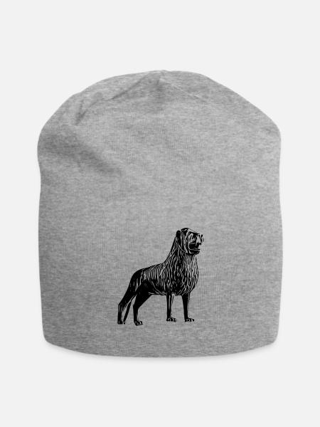 Löwe von Braunschweig - Jersey-Beanie - Grau meliert