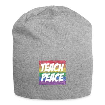 Teach Peace Educator Gay Lesbienne - Bonnet en jersey - gris chiné - Devant