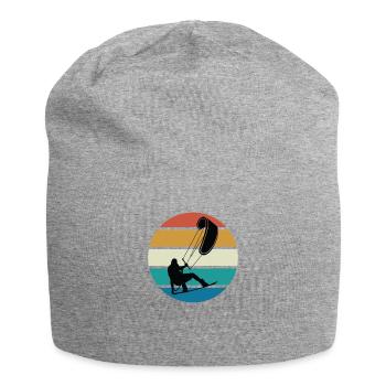 Vintage Kiteboarding, Kiteboarder - Jersey Beanie - heather grey - Front