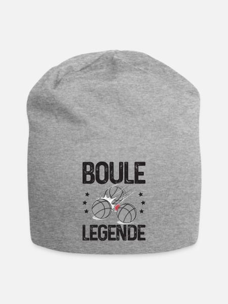 Boule Legende Outfit für Bouler zum boulen Boule - Jersey-Beanie - Grau meliert