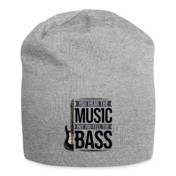 Bassist Musik Bassgitarre Musiker - Jersey-Beanie - Grau meliert - Vorne