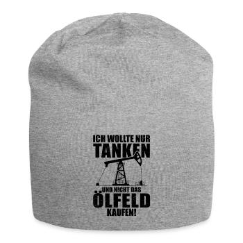 Ich wollte Tanken nicht das Ölfeld kaufen Benzin - Jersey-Beanie - Grau meliert - Vorne