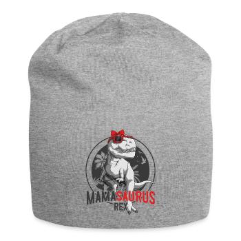 Mamasaurus Mama Dinosaurier Muttertag Geschenk - Jersey-Beanie - Grau meliert - Vorne