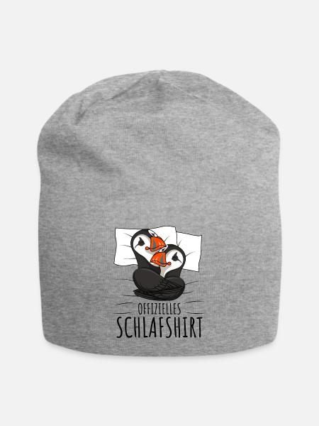 Puffin - Jersey-Beanie - Grau meliert