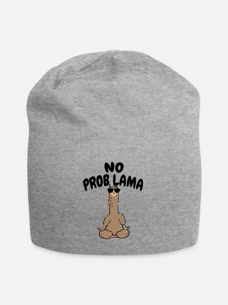 No Problama - Jersey Beanie - heather grey