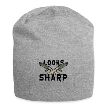Knife Collector Knife Collection Hunting Fishing - Jersey-Beanie - Grau meliert - Vorne