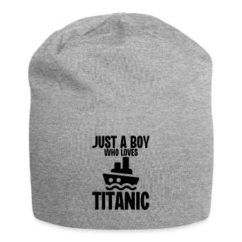 Juste un garçon qui aime Titanic - Bonnet en jersey - gris chiné - Devant