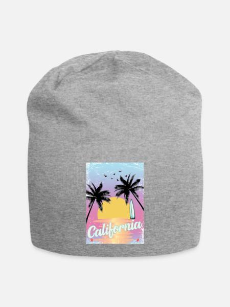 Californie - Bonnet en jersey - gris chiné