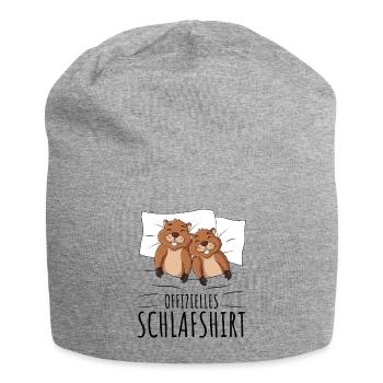 Biber - Jersey-Beanie - Grau meliert - Vorne