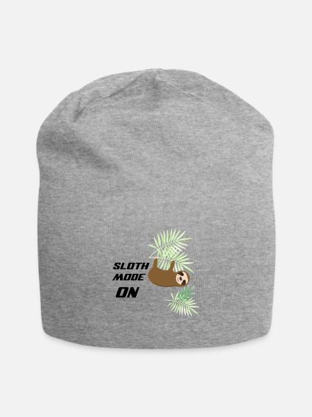 Sloth - Jersey-Beanie - Grau meliert