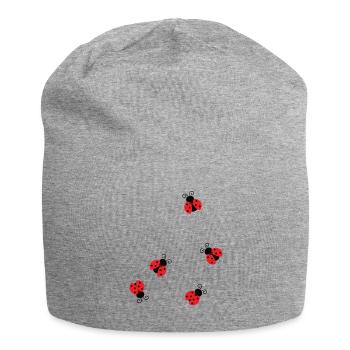 Marienkäfer - Jersey-Beanie - Grau meliert - Vorne