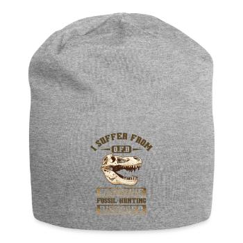 Fossilienjagd Dinosaurier Paläontologe Fossilien - Jersey-Beanie - Grau meliert - Vorne