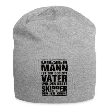 Skipper - Jersey-Beanie - Grau meliert - Vorne