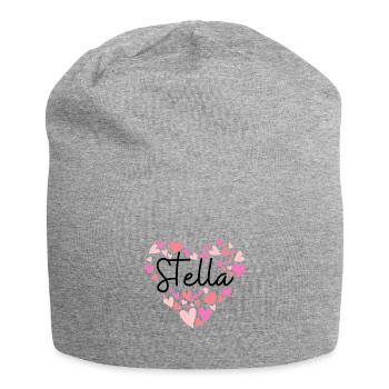 Ich liebe Stella - Jersey-Beanie - Grau meliert - Vorne