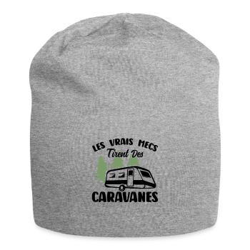 Les Vrais Mecs Trient Des Caravanes - Bonnet en jersey - gris chiné - Devant