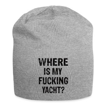 Où est mon putain de yacht ? - Bonnet en jersey - gris chiné - Devant
