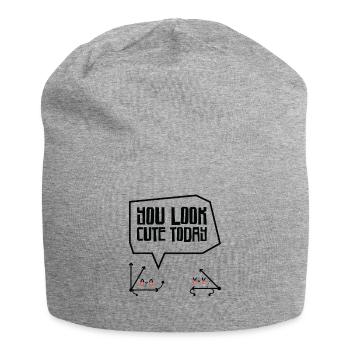 Mathematik Akuter Winkel Mathematiklehrer - Jersey-Beanie - Grau meliert - Vorne