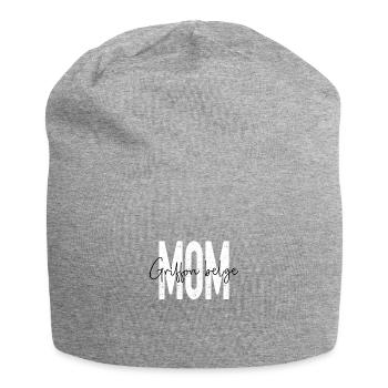 Griffon Belge mom - Jersey-Beanie - Grau meliert - Vorne