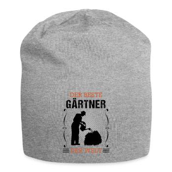 Gärtner Beruf Gartenbau Gartenarbeit Geschenk - Jersey-Beanie - Grau meliert - Vorne